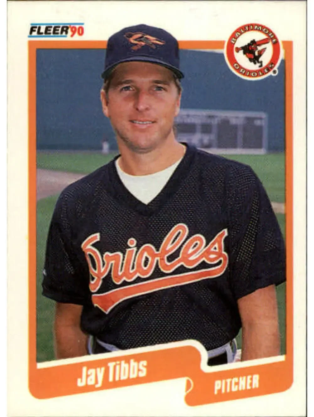 1990 Jay Tibbs Fleer Baseball Card #192